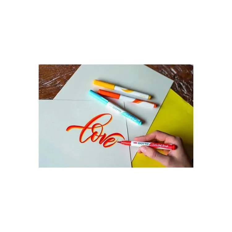 GIOTTO TURBO SOFT BRUSH SUDA ÇÖZÜNÜR INTENSE COLOURS 10'LU