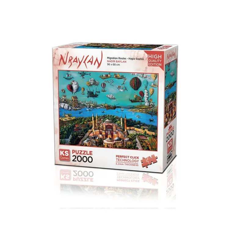 KS GAMES 22523 MIGRATION ROUTES - HAGIA SOPHIA 96x68cm YAPBOZ/PUZZLE 2000 PARÇA