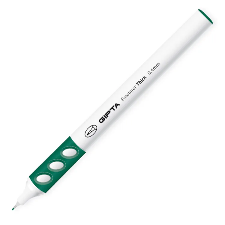GIPTA FINELINER THICK 04 MM YUVARLAK GÖVDE KOYU YEŞİL
