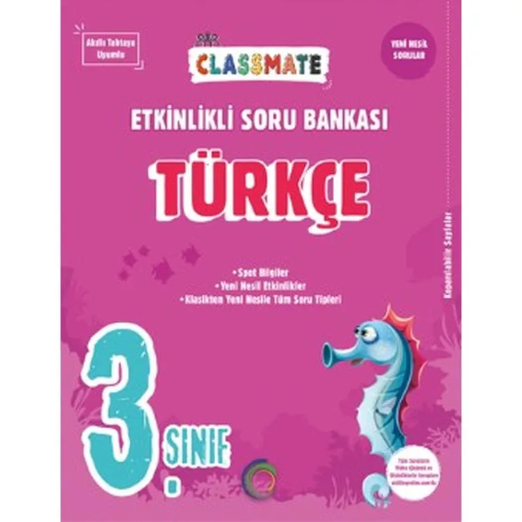 OKYANUS 3. SINIF CLASSMATE TÜRKÇE ETKİNLİKLİ SORU BANKASI