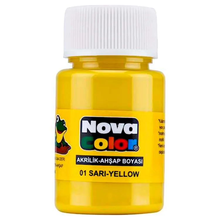 NOVA COLOR SARI 30 CC ŞİŞE AKRİLİK BOYA