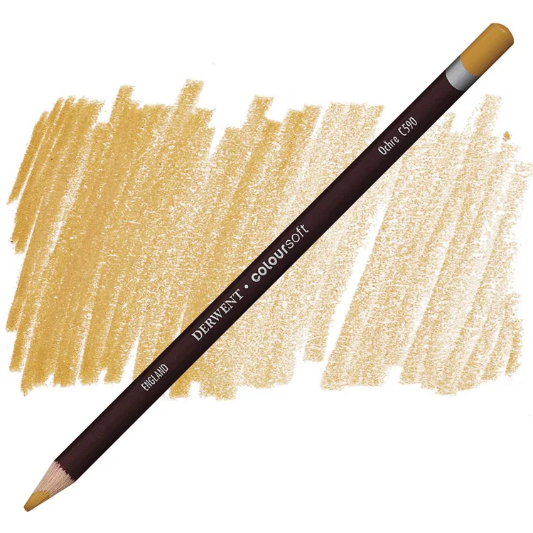 DERWENT COLOURSOFT - YUMUŞAK KURUBOYA KALEMİ- OCHRE C590