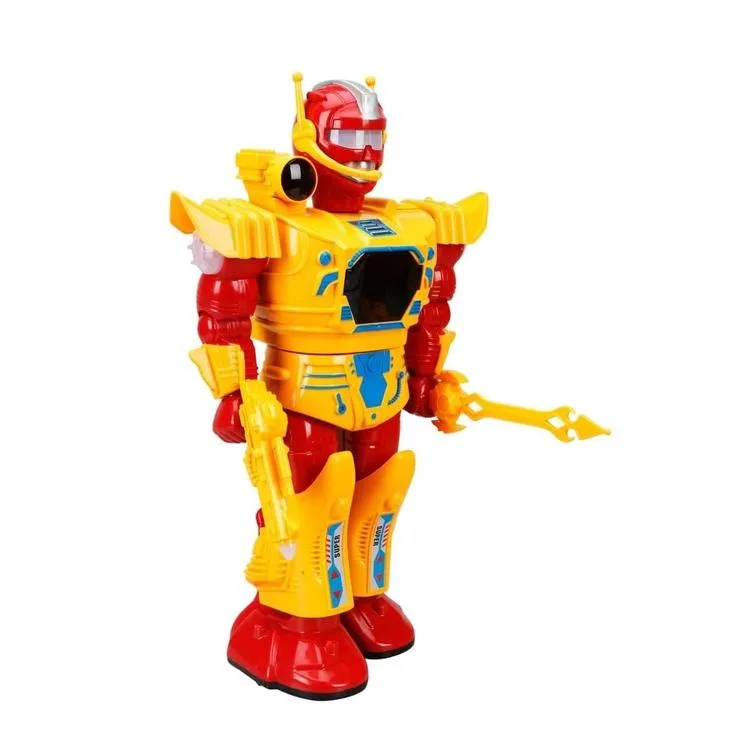 SUNMAN 591 GUARDIAN GÖVDESİ DÖNEN YÜRÜYEN SESLİ IŞIKLI 32,5 CM ROBOT 3+