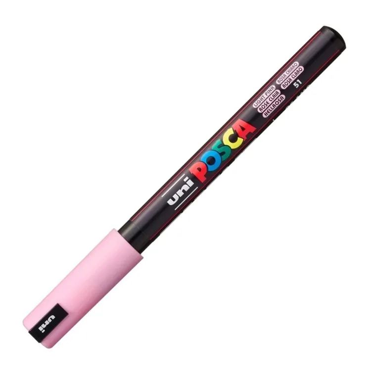 UNİ POSCA SU BAZLI POSTER MARKER 0.7 AÇIK PEMBE PC-1MR