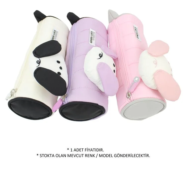 CEM DOLPHIN PC-9013 SİLİNDİR KÖPEK 19 x 8 cm KALEM ÇANTASI - TEKLİ