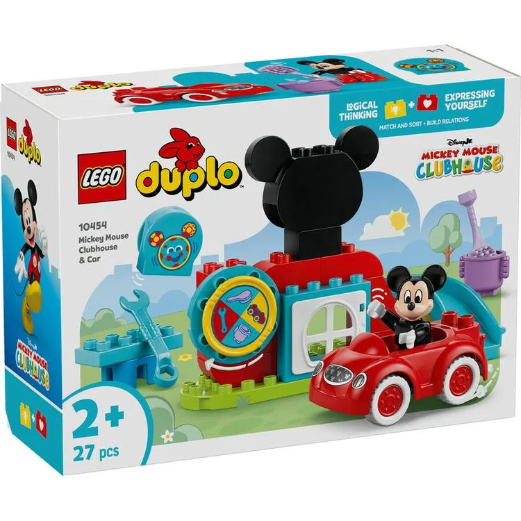 LEGO DUPLO 10454 MICKEY MOUSE CLUBHOUSE & CAR 27 PARÇA