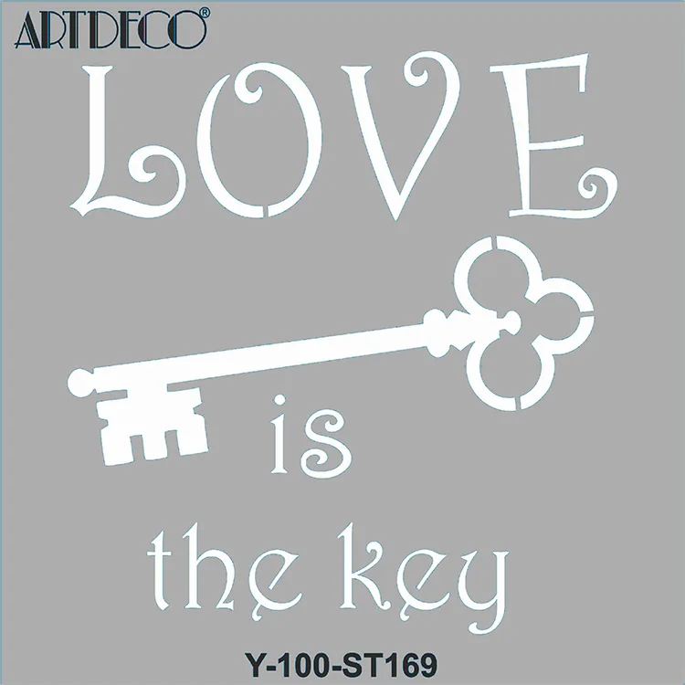ARTDECO STENCİL 30X30CM ANAHTARLAR 169