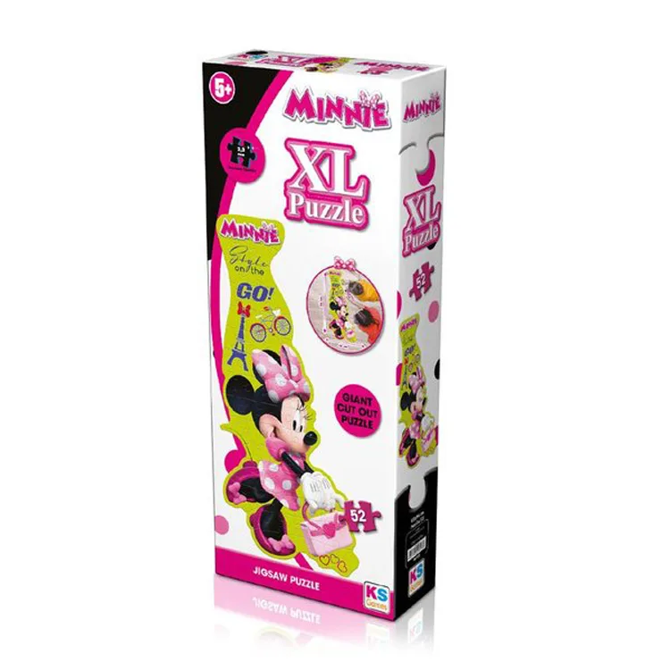 KS GAMES CR10703 MINNIE 45x96cm XL YAPBOZ/PUZZLE 52 PARÇA 3YAŞ