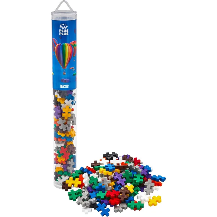 PLUS-PLUS 4023 BASIC MİNİ MİX BLOK PUZZLE YAPI SETİ 100 PARÇA TÜP