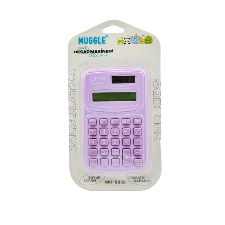 MUGGLE MU-8896 MİNİ DİGİTAL HESAP MAKİNESİ ( 8 DİGİT) - TEKLİ