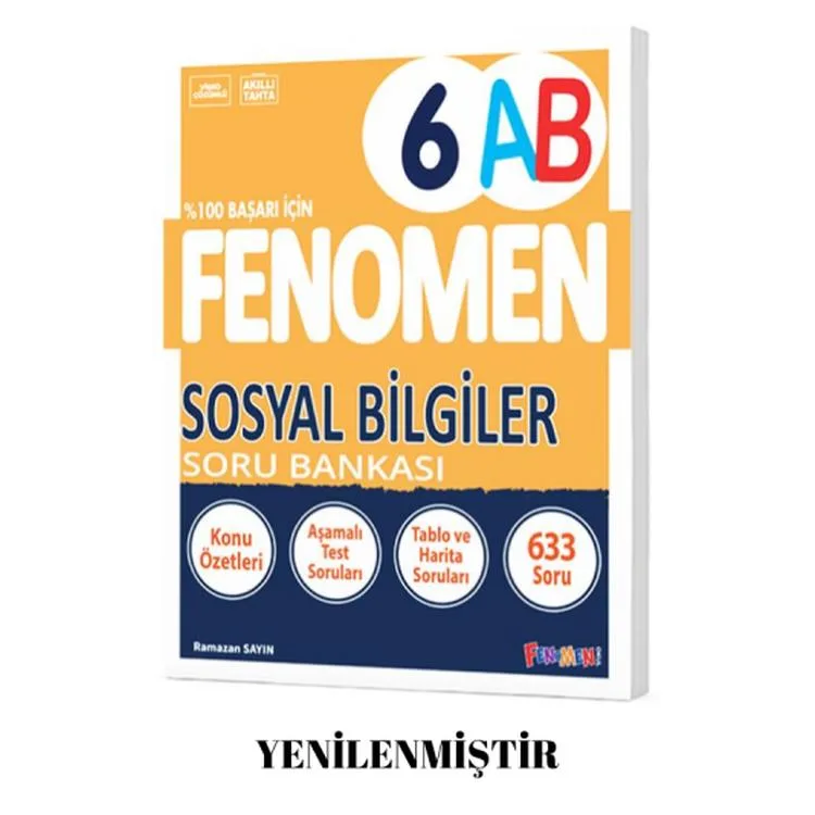 FENOMEN 6. SINIF SOSYAL BİLGİLER A-B SORU BANKASI