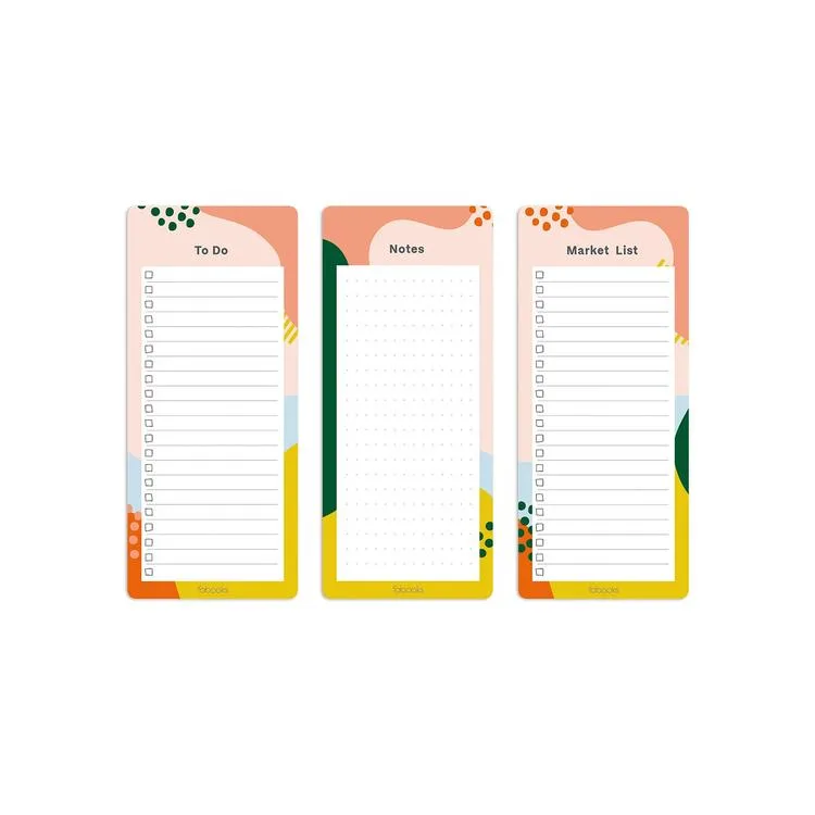 DEFFTER BLOKNOT TO DO - NOTES LIST - YAPILACAKLAR LİSTESİ 20x8.5cm - GEOMETRİK