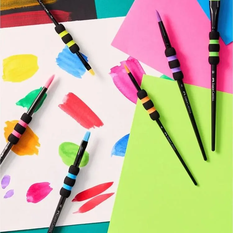 FABER CASTELL SOFT TOUCH FIRÇA SETİ 6'LI (12-8-4-2-6-10) -5600481622