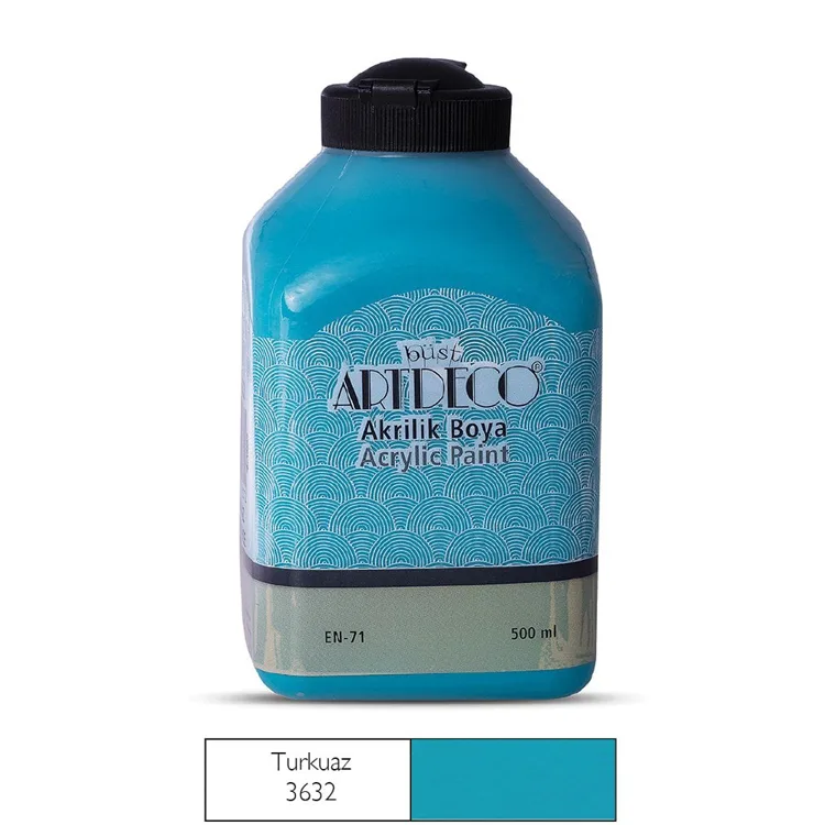 ARTDECO 070L-3632 AKRİLİK BOYA 500 ML. TURKUAZ