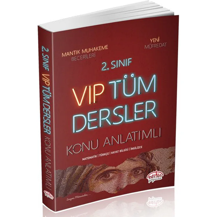 EDİTÖR 2. SINIF VIP TÜM DERSLER KONU ANLATIMLI KIRMIZI KİTAP