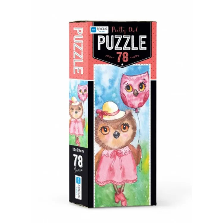 BLUE FOCUS BF227 CAT & OWL PUZZLE YAPBOZ 12x29cm 78 PARÇA