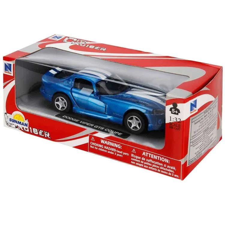 SUNMAN NX12094-52313B CITY CRUISER 1:32 DODGE VIPER GTS COUPE ARABA -KUTULU TEKLİ ARAÇ