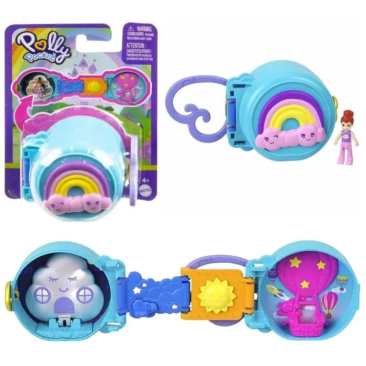 MATTEL HRD73/HRD74 POLLY POCKET SEVİMLİ HAYVANCIK TEMALI MİNİ OYUN SETİ MAVİ 4+
