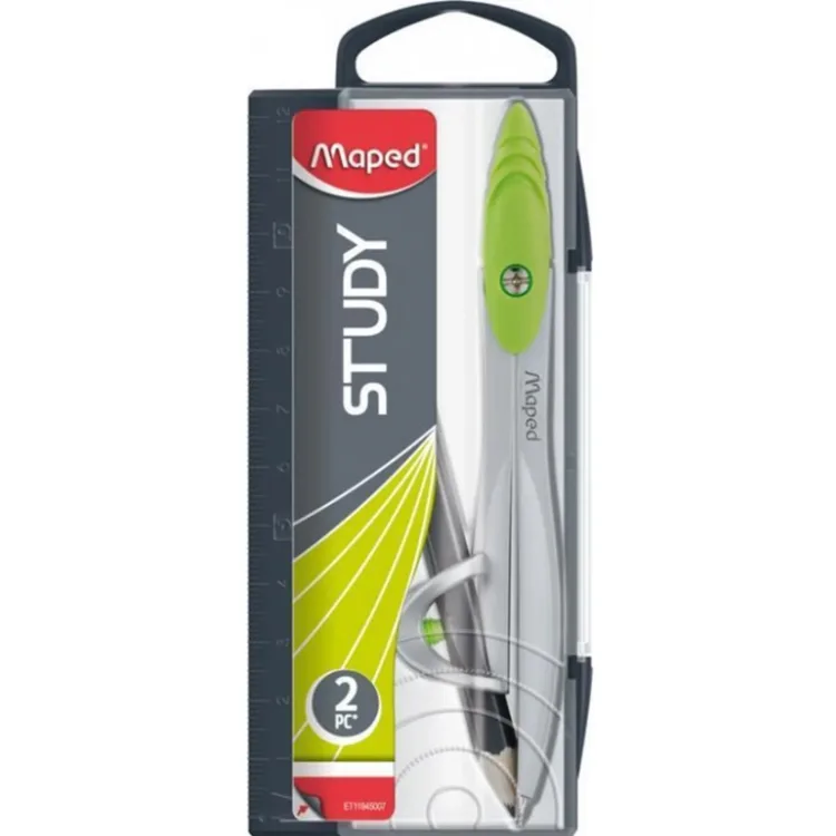 MAPED 119410 STUDY YÜZÜKLÜ KALEMLİ PERGEL KUTULU