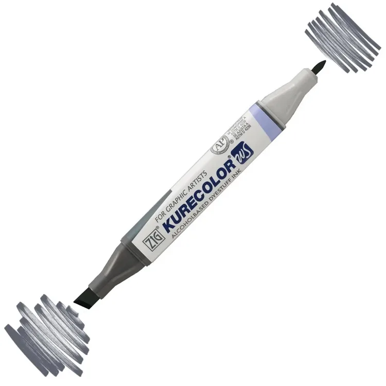 ZIG KURECOLOR KC-3000 829 TWIN S MARKER KALEM DARK STEEL GRAY