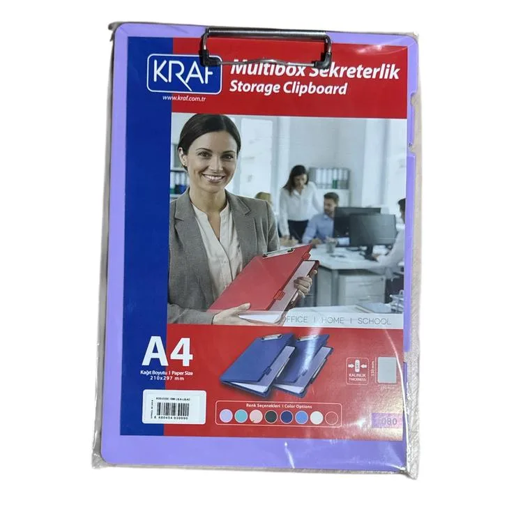 KRAF 1080 MULTIBOX SEKRETERLİK SAKLAMA BÖLMELİ A4 - LİLA