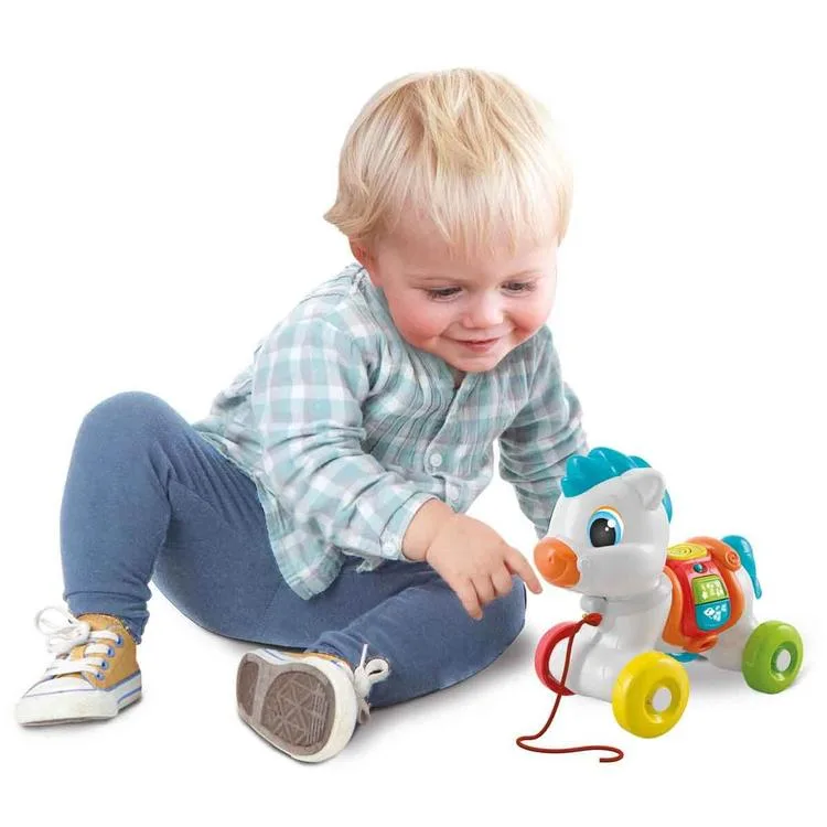 CLEMENTONİ 17812 BABY PULL ALONG BABY PONY SESLİ ÇEK ÇEK PONY