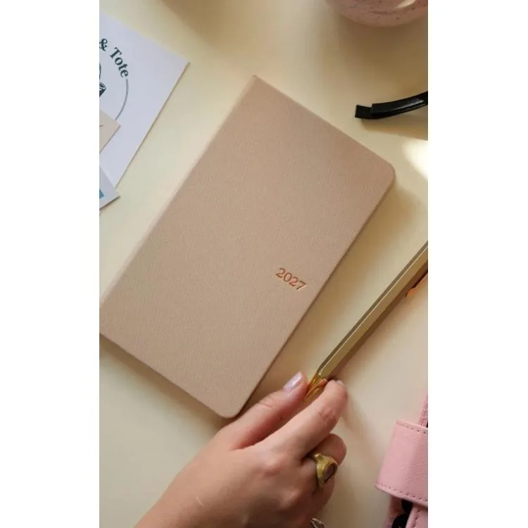 VICTORIA'S JOURNALS 226-4060 10x17 cm CANVAS 100 GR HAFTALIK AJANDA - KETEN
