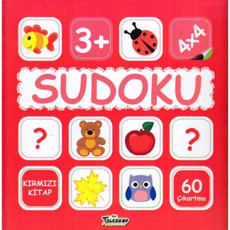 SUDOKU 4X4 KIRMIZI KİTAP
