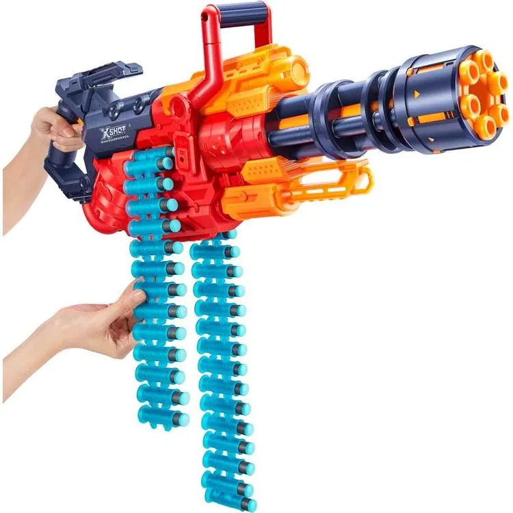 SUNMAN ZURU 36382 X-SHOT EXCEL CRUSHER FİRE SÜNGER ATAN SİLAH 48 MERMİ 8+