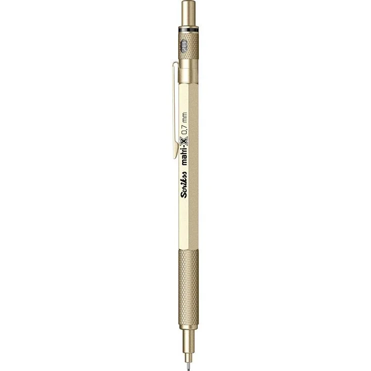 SCRIKSS MATRI-X VERSATİL KALEM 0.7 ŞEFFAF AMBALAJ METALİK ALTIN