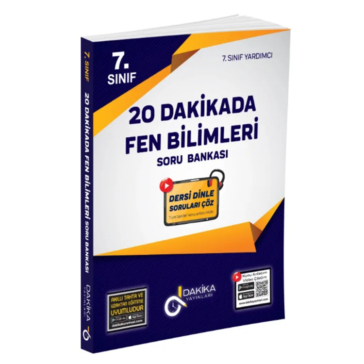 DAKİKA 7. SINIF 20 DAKİKADA FEN BİLİMLERİ SORU BANKASI
