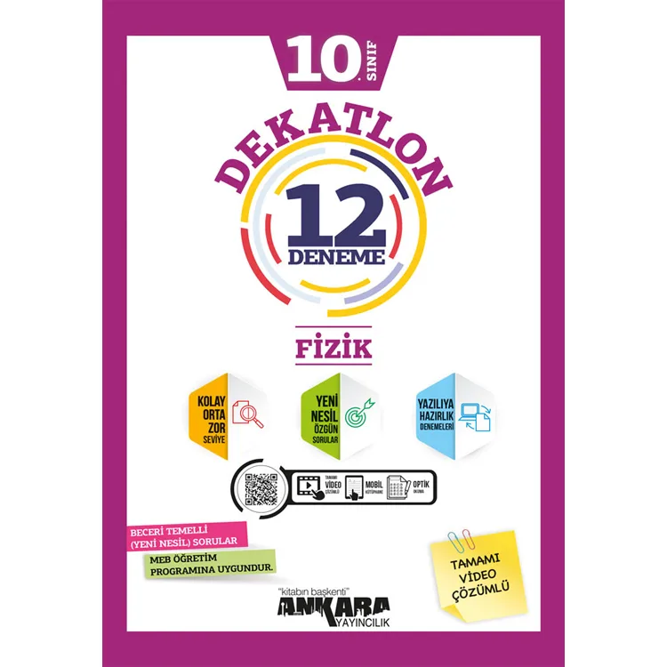 ANKARA 10.SINIF DEKATLON FİZİK 12 DENEME