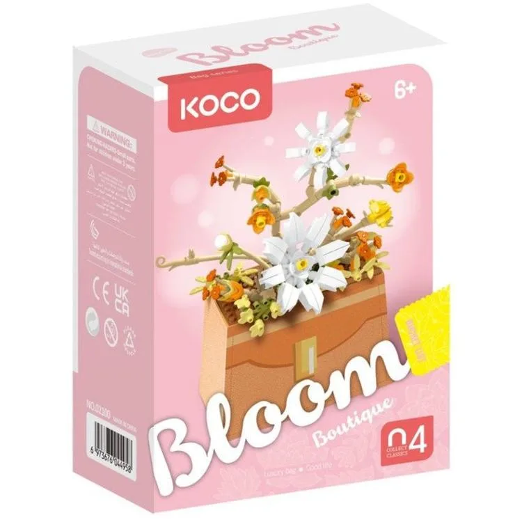 SUNMAN KOCO NO.02100 BLOOM BOUTIQUE ÇİÇEK ÇANTA LEGO YAPIM SETİ 232 PARÇA 6+