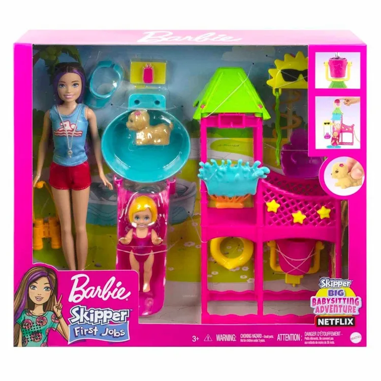 BARBIE HKD80 SKIPPER'IN SU PARKI EĞLENCESİ OYUN SETİ