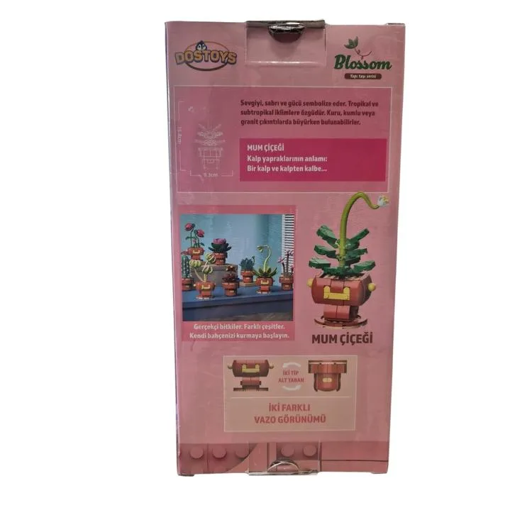 DOSTOYS 113-10 BLOSSOM MİNİ ÇİÇEK BLOK OYUNCAK MUM ÇİÇEĞİ 175 PARÇA 6+