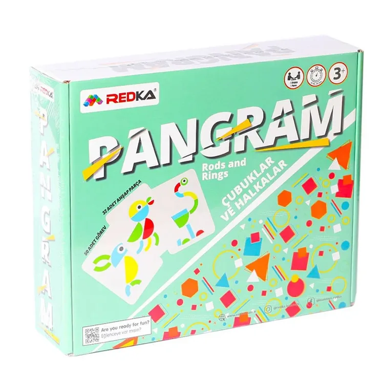 REDKA PANGRAM ÇUBUKLAR VE HALKALAR AKIL OYUNLARI - RD5646