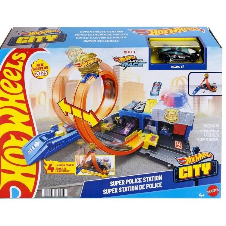MATTEL JBM71 HOT WHEELS POLİS İSTASYONU OYUN SETİ 4+