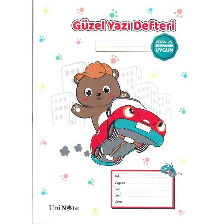 ÇINAR 24029 PP. KAPAK A4 GÜZEL YAZI DEFTERİ 30 YP.