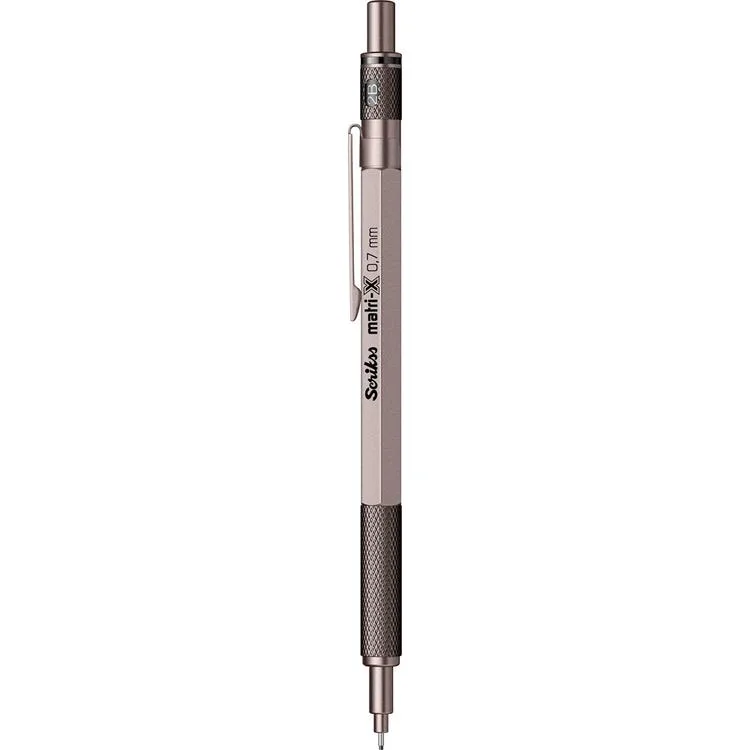 SCRIKSS MATRI-X VERSATİL KALEM 0.7 ŞEFFAF AMBALAJ METALİK GRİ