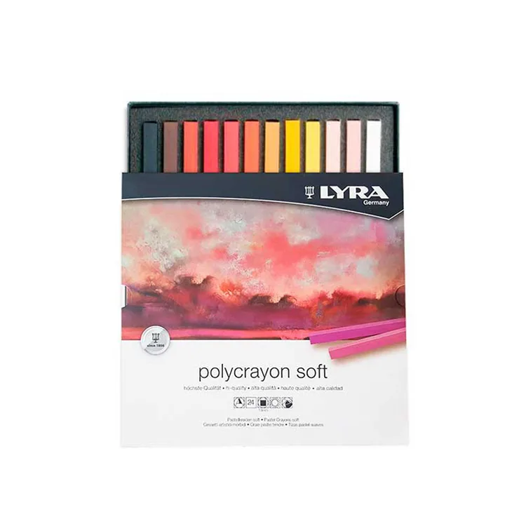 LYRA 5651240 POLYCRAYONS SOFT TOZ PASTEL BOYA 24 LÜ