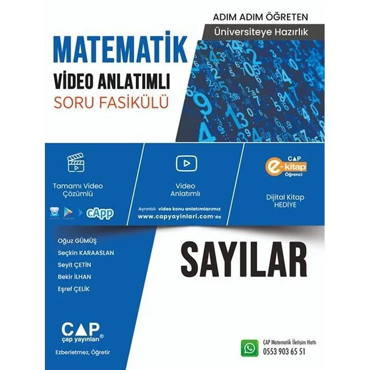 ÇAP YAYINLARI ÜNİVERSİTEYE HAZIRLIK MATEMATİK SAYILAR KONU ANLATIMLI SORU BANKASI