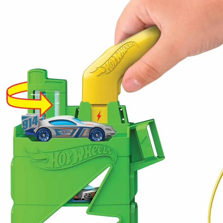 MATTEL HTN79 HHOT WHEELS ELEKTRİKLİ ARAÇ SARJ İSTASYONU OYUN SETİ 4+