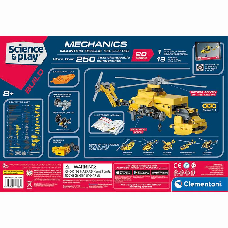 CLEMENTONI 75063 MEKANİK LABORATUVAR KURTARMA HELİKOPTERİ