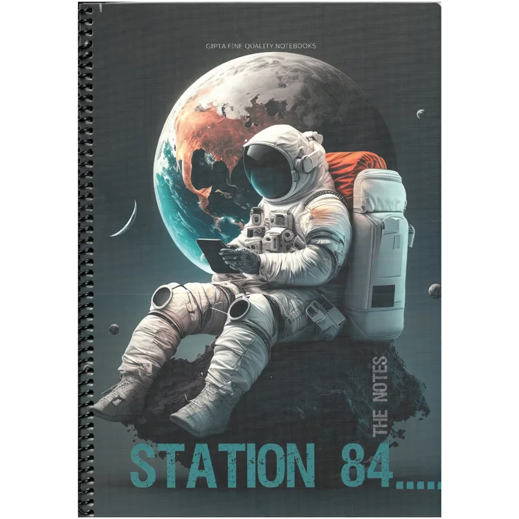 GIPTA STATION SPİRALLİ KARTON KAPAK A4 80YP. ÇİZGİLİ DEFTER