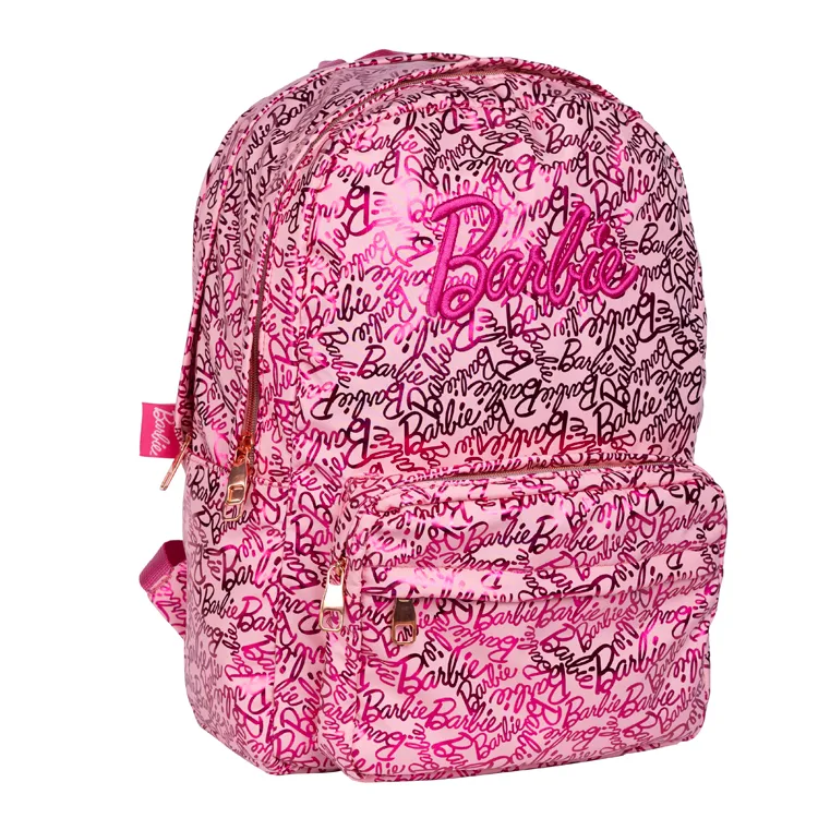 TMN 592871 BARBIE OKUL SIRT ÇANTASI 2695 PARLAK PEMBE YAZILI
