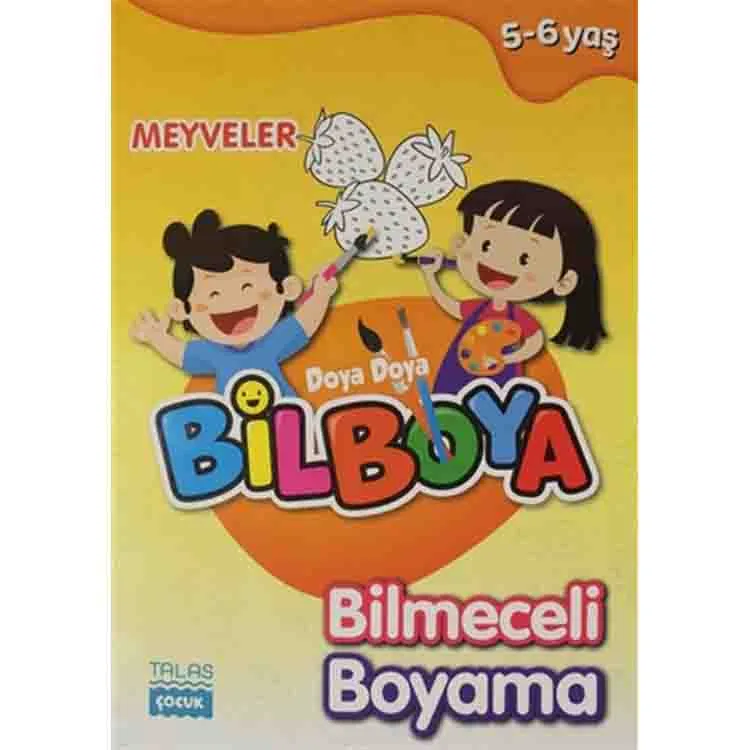 DOYA DOYA BİLBOYA BİLMECELİ BOYAMA KİTABI MEYVELER 5-6 YAŞ