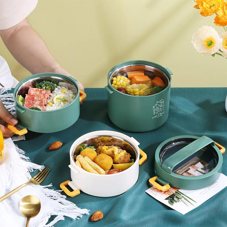 VAGONLİFE PASLANMAZ ÇELİK ÜÇ KATLI YEMEK KABI - LUNCH BOX XC-545 1800 ML