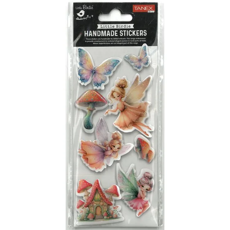 TANEX HANDMADE TNX-28023 DEKORATİF ETİKETLER - SİLİKON PERİ KIZI SERİSİ STICKER - TEKLİ