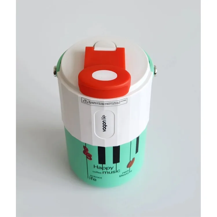 VAGONLİFE VGN2050 ÇELİK MATARA PİPETLİ 400 ML YEŞİL