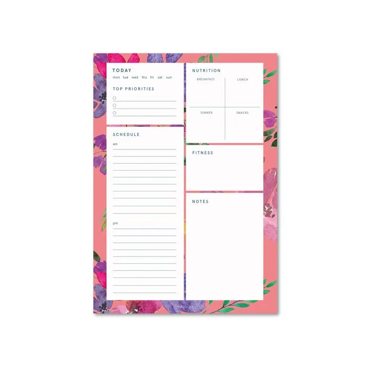 DEFFTER DAILY PLANER (GÜNLÜK PLANLAYICI) A5 BLOKNOT PEMBE SULUBOYA - TEKLİ